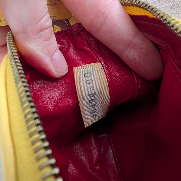 Dooney & Bourke Yellow Leather Wristlet - Picture 7 of 8